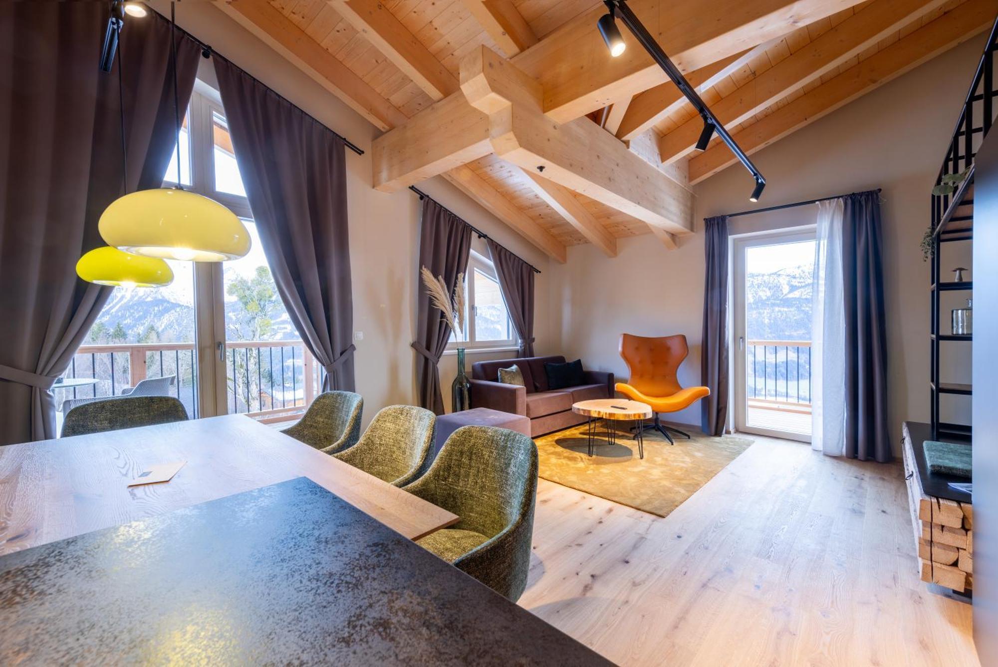 Hoeflehner Premium Gumpen Lodge Haus im Ennstal Bagian luar foto